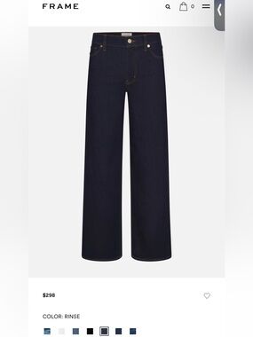 Frame Denim Le Slim Palazzo Women’s Jeans -  Rinse size 26